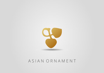 Vintage ornate linear ornament in Kazakh traditional style. Asian floral designs. Abstract Asian elements of the national pattern of the ancient nomads of the Kyrgyz, Mongols, Kazakhs, Tatars.