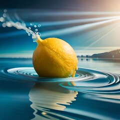 lemon in water