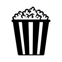 Popcorn icon symbol logo. vector illustration