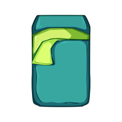 camp sleeping bag cartoon. travel outdoor, summer camping, adventure lifestyle camp sleeping bag sign. isolated symbol vector illustration