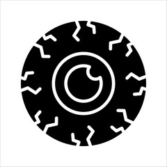 Halloween eyeball vector symbol. Red Eye Ball. Eye balls. Vector illustration on white background
