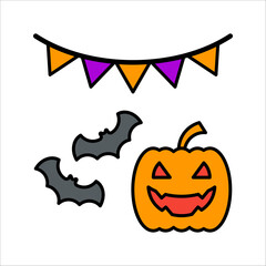 Bats and moon glyph icon, halloween and midnight, bats flying on the moon vector icon, party decoration, vector illustration on white background