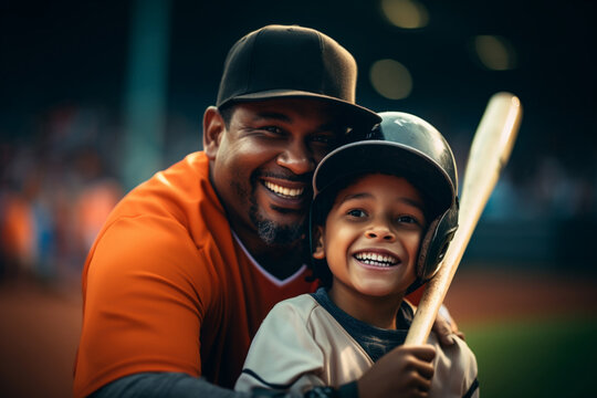 Celebrating Father's Day For Baseball Dad. Stock Photo, Picture and Royalty  Free Image. Image 73257584.