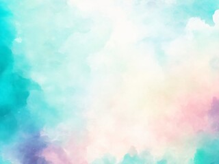 Abstract watercolor background, pastel gradient color, Fantasy cloud background