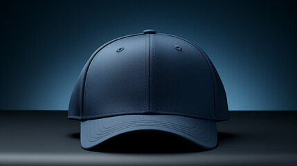 3d Dark blue cap, generative AI