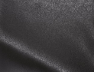 Black abstract background. Beautiful folds on shiny fabric or leather. Silk satin texture...