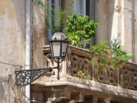 old street lamp country