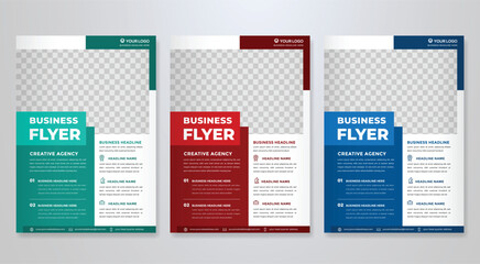 business flyer template editable vector design