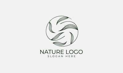 natural and organic logo modern design. Natural logo for branding, corporate identity and business card