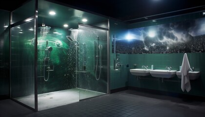 Showers in the Sports Club