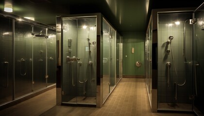 Showers in the Sports Club