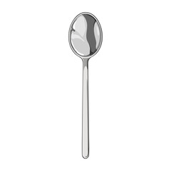 food spoon cartoon. fork silverware, metal knife, view cutlery food spoon sign. isolated symbol vector illustration