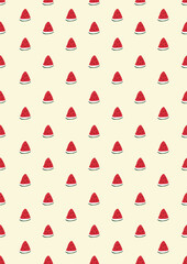 Seamless pattern with watermelon Eps 10 vector.