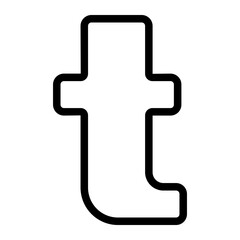 letter t icon