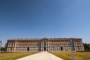 Fototapeta na wymiar A view of Reggia di Caserta opened to public after the lockdown due Covid-19 emergency, Royal Palace of Caserta, one of the largest royal residences in the world, UNESCO World Heritage Site, Caserta, 