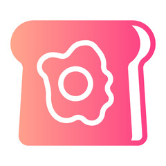 toast gradient icon