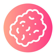 scrambled eggs gradient icon