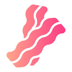 bacon gradient icon