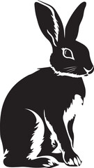 Bunny icon, Rabbit Logo, Farm animal, Vector Illustration, SVG