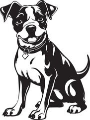 Cute dog, Funny dog, Vector Illustration, SVG