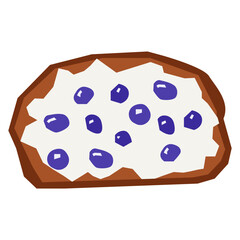 Healthy food flat illustration