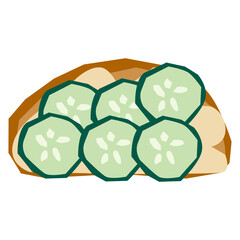 Healthy food flat illustration