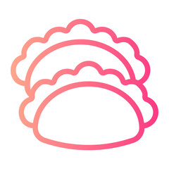 dumplings gradient icon