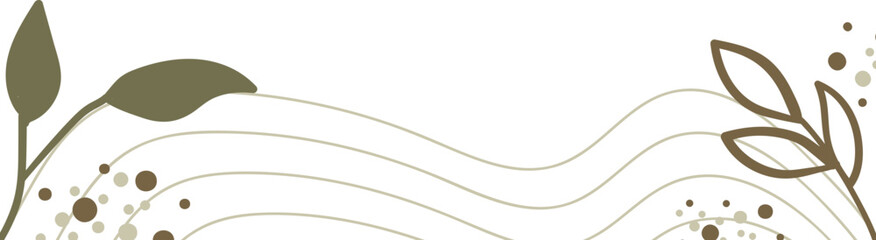 floral and line decoration