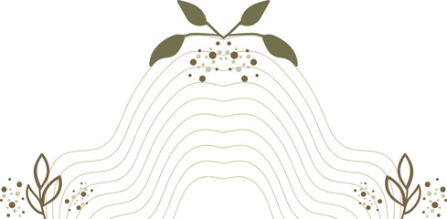 floral and line decoration