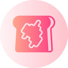 toast gradient icon