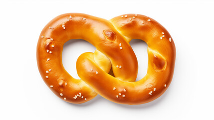 pretzel isolated on white background