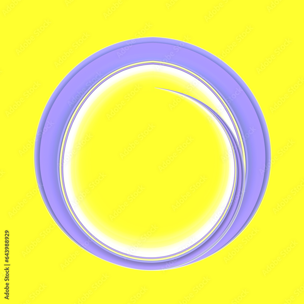 Poster Whimsical colorful abstract background. 3d rendering pattern. Digital illustration