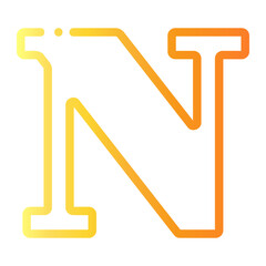 letter n icon