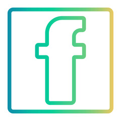 Obraz premium letter f icon