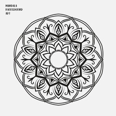 Vector luxury ornamental abstract ramadan mandala pattern indian motif diwali rangoli indian puja alpona