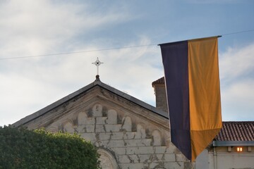 ITALIA : PAESAGGIO URBANO DI TEGGIANO,13 AGOSTO 2023.