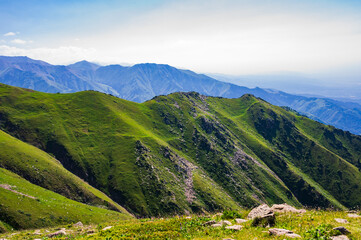mountain landscape in summer - 643997330