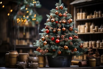 Themed Christmas Tree, Generative AI