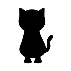 silhouette cat