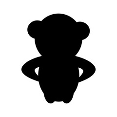 silhouette monkey
