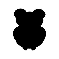 silhouette panda