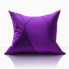 A purple Cushion isolated on white background