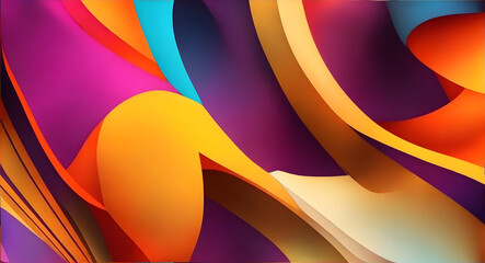 3d Colorful abstract wallpaper modern background 82. generative ai