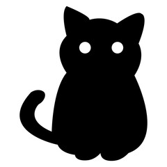 black cat cartoon