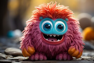 Colorful And Chubby Monster, Generative AI