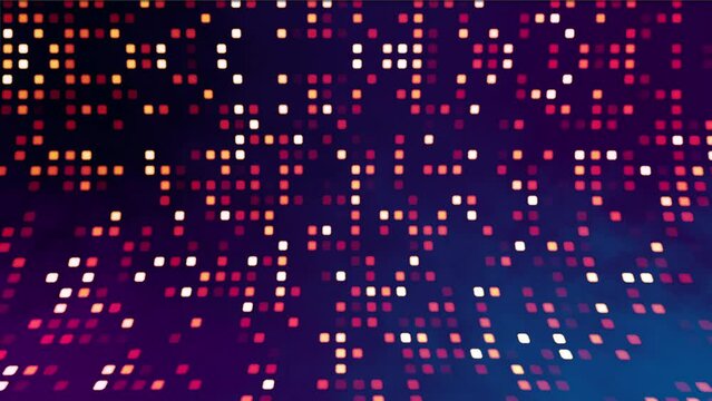 Dots pattern Binary code black and teal background with digits moving on screen, Concept of digital age. Algorithm binary, hud interface, data code, decryption and encoding, row matrix background.