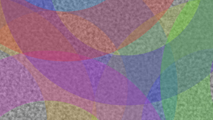 Circular Abstract Colorful Background - 3D Illustration