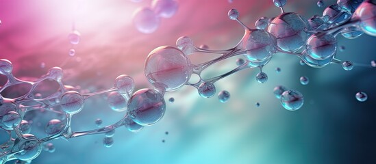 Chemistry equipment isolated pastel background Copy space