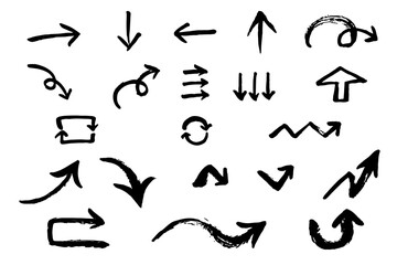 手描きの矢印コレクション