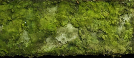 Green moss texture at a park in Kuala Lumpur on 10 July isolated pastel background Copy space